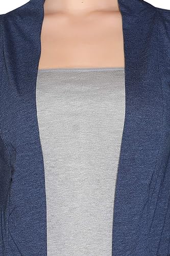 Image of In Love Women's Cotton Blend Front Open Shrug with Pockets | Cotton fabric - lightweight front-open shrug for summer layering