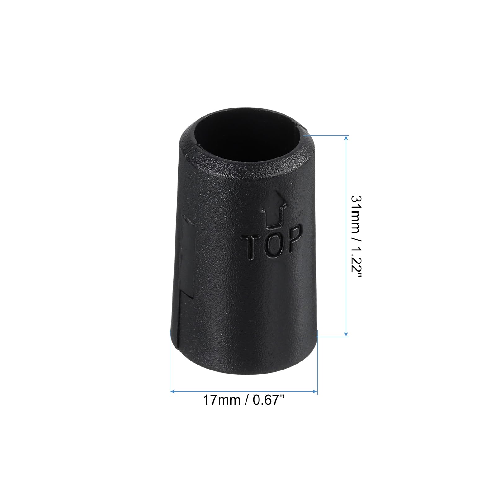 QUARKZMAN 50Stk Draht Regalboden Verschlussklammern Plastik Regalklemmen für 1/2" Post Shelving Regal Hülsen Ersatz für Draht Shelving System Schwarz