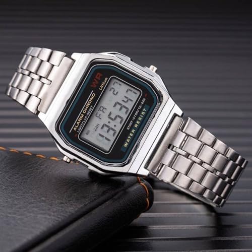 Image of Acnos Premium Brand Digital 4 Colours Square Dial Unisex Wrist Watch for Men Women Pack of 1 (WR)