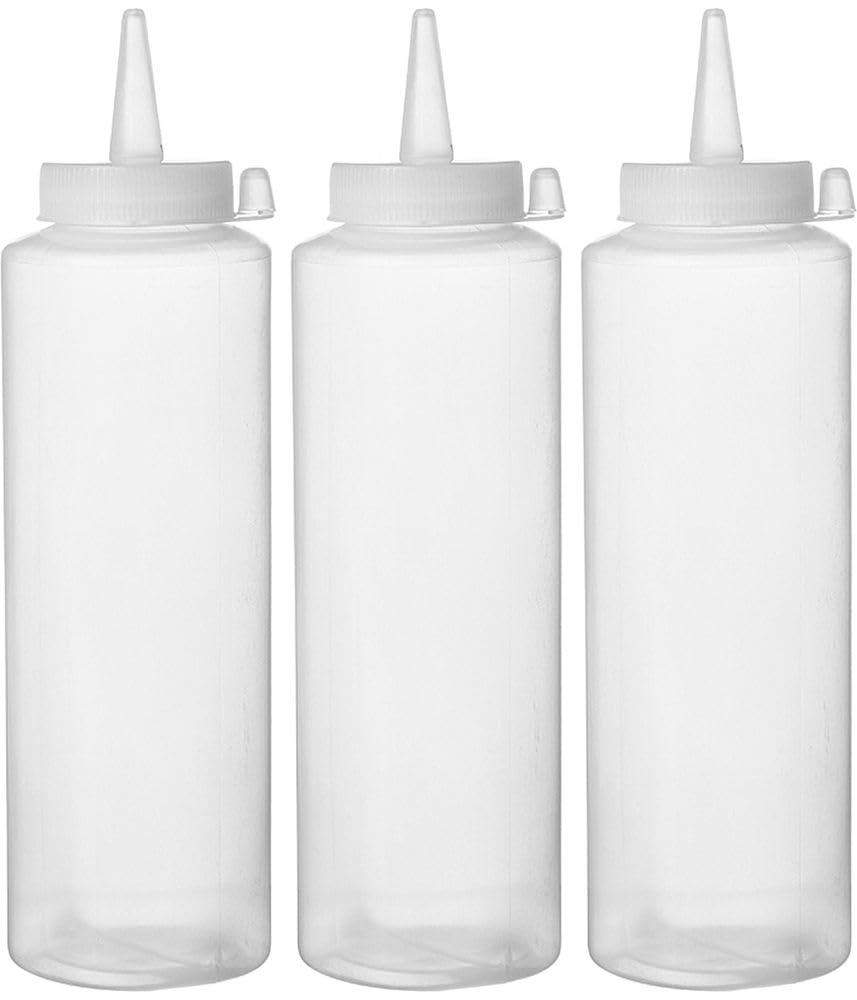 HENDI 558058 Dispenser bottle sets, transparent, 50 x (H) 185 mm, 0.2 Litre