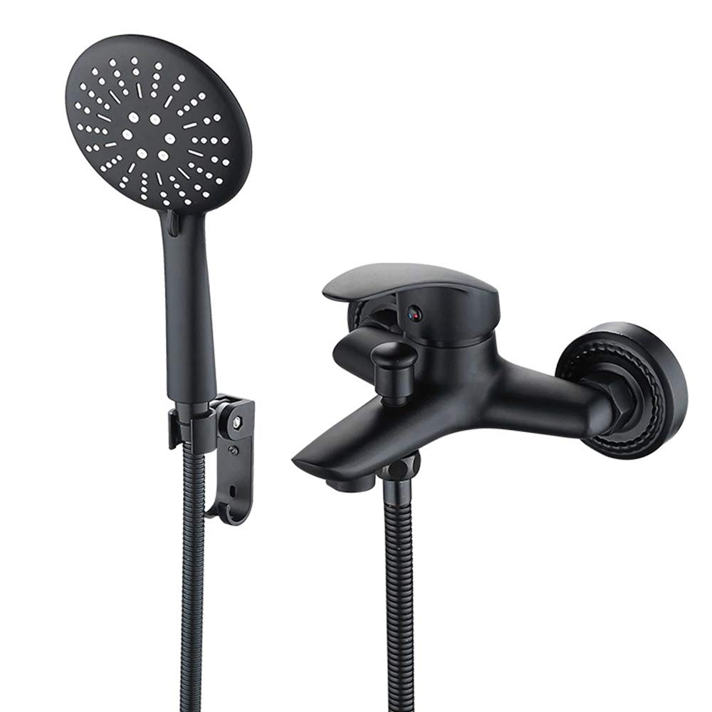 Ensemble de douche mural pour baignoire familiale avec robinet mélangeur 3 jets