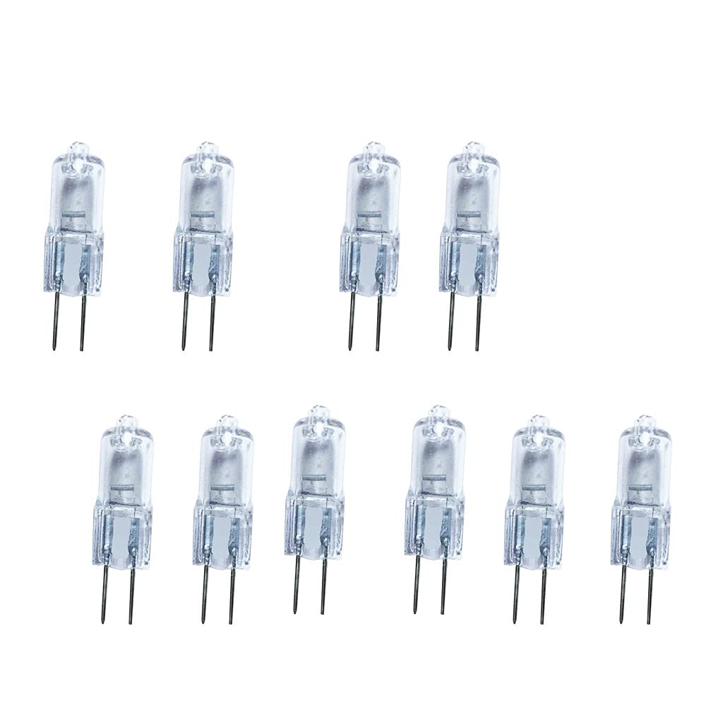 10Pcs Super Bright G4 12V 50w Tungsten Halogen B e Bulb Lamp Light Warm White