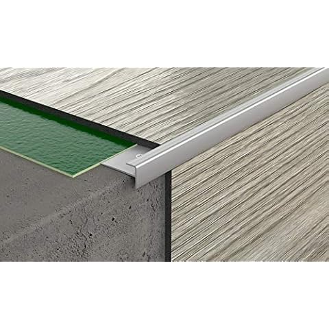 LVT CL Stair Nosing Vinyl Flooring Stair Edge Profile Trim 90 cm (2.95 ft) TMW Profiles (CL 3mm) Cover