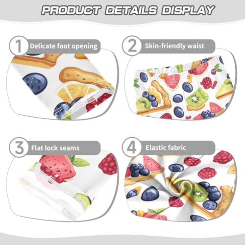 Girls Leggings Sweet Fruit Pastry Toddler Girls Clothes Leggings for Girls Toddler Girls Leggings 3-4T3