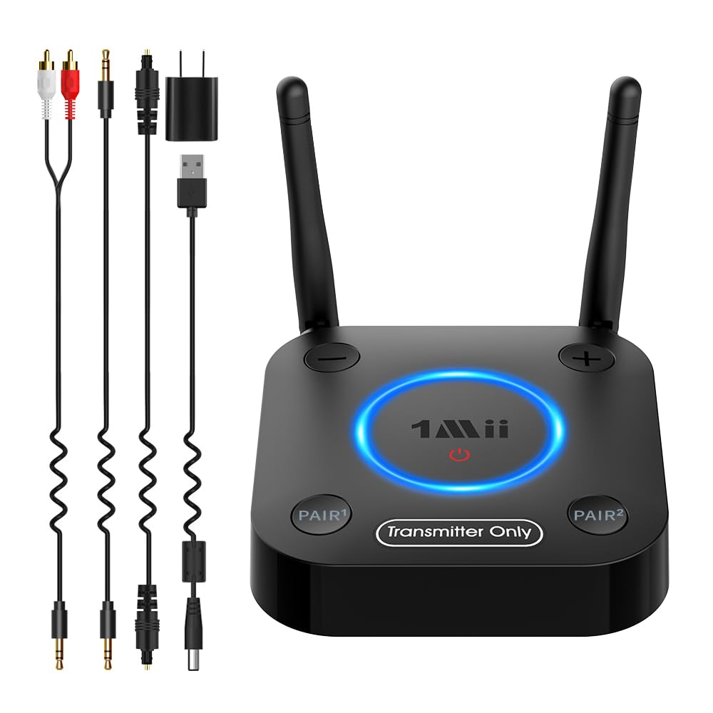 Amazon | 1Mii B06TX Bluetooth 5.3トランスミッター テレビ用 aptX HD