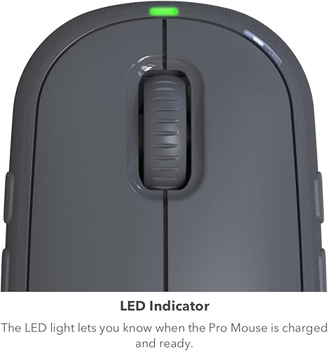 Miniatura 4 de ZAGG Mouse profesional para tabletas y computadoras portátiles, incluye almohadilla de carga inalámbrica Qi y cable USB-C a C de 6 pies - Bluetooth