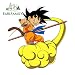 A/X 13 cm x 12,1 cm Autoaufkleber für Dragon Ball Goku Grafiken und Abziehbilder für Wandfenster Stoßstange Vinyl Car Wrap
