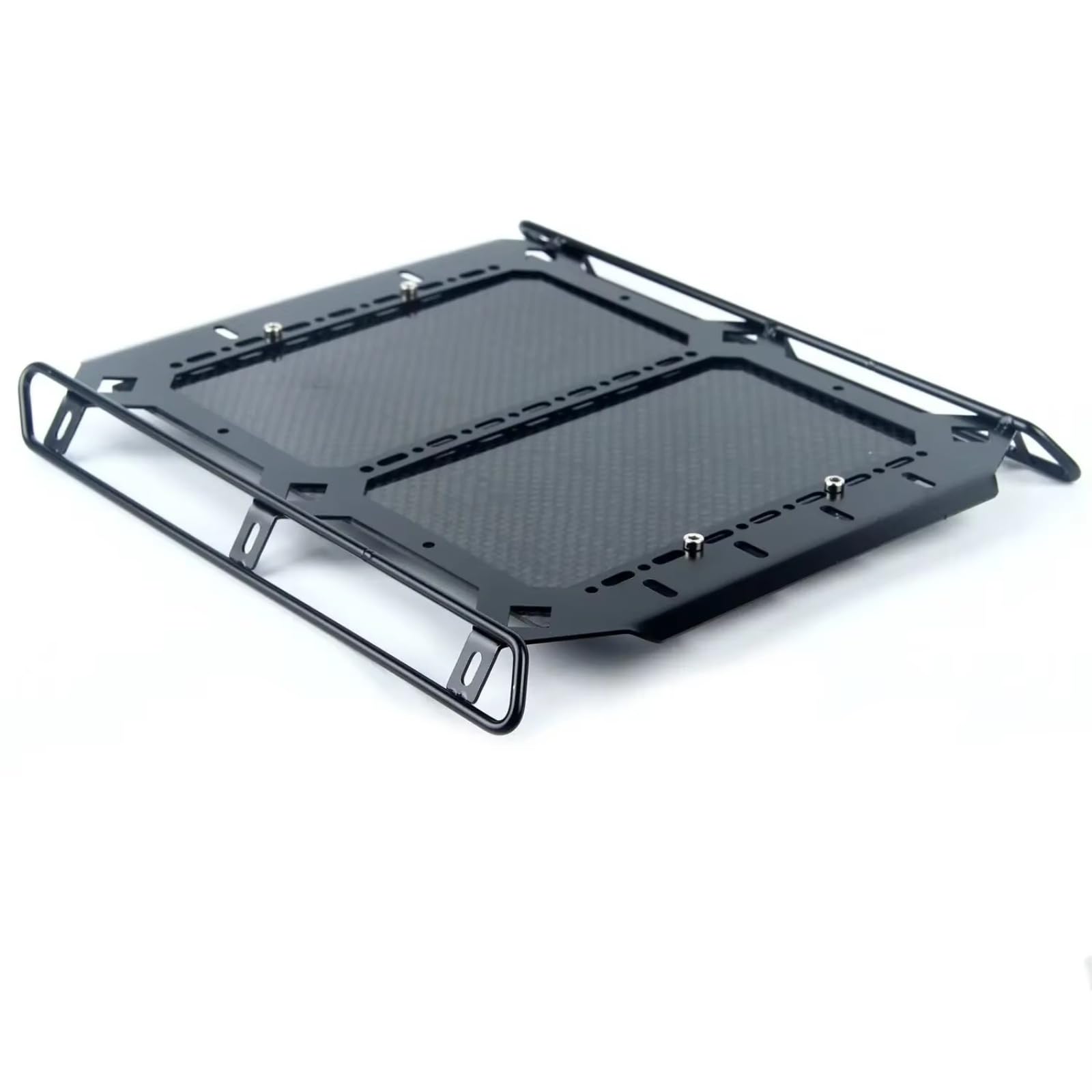 Compatible con Traxxas para TRX6 para TRX4 1/10 RC Actualización De Coche Piezas Acero Patrón Fibra Carbono Bandeja Equipaje Portaequipajes Repuestos Juguetes RC