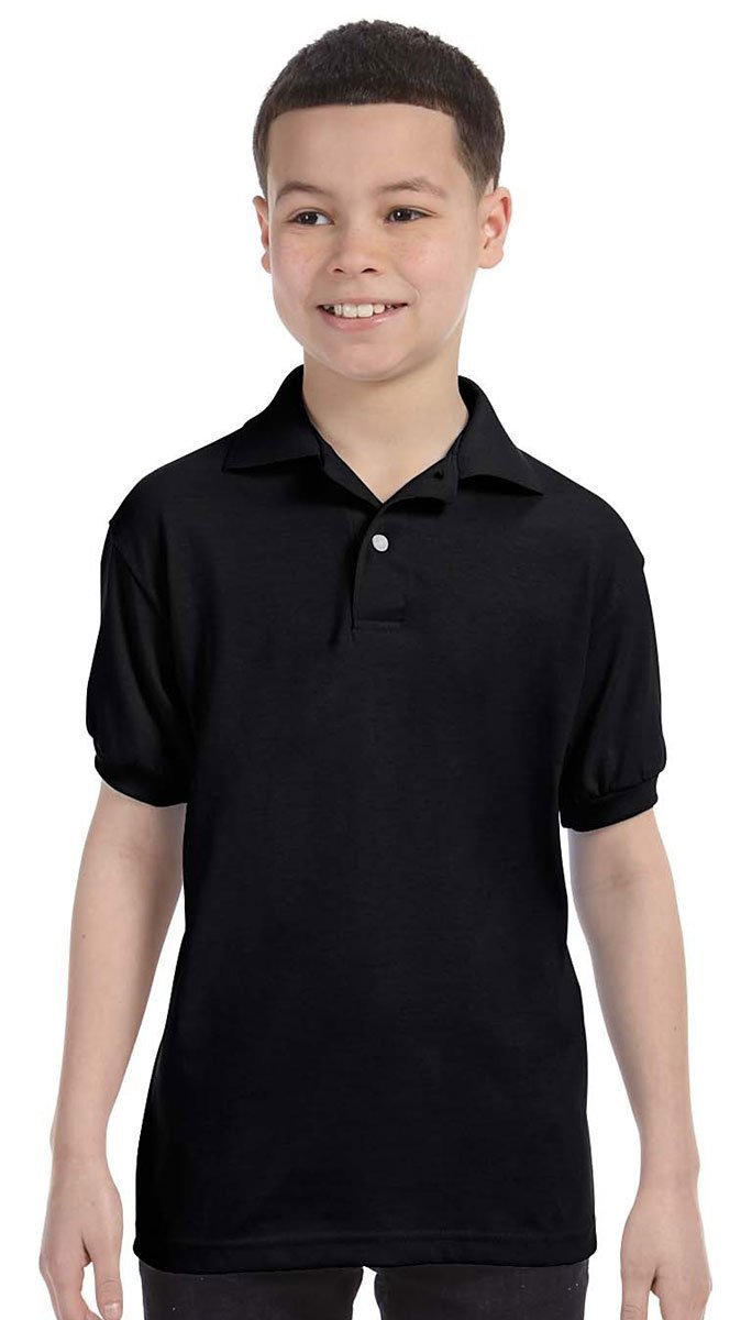 Hanes Boys 50/50 Comfortblend® Ecosmart® Jersey Knit Polo (054Y)