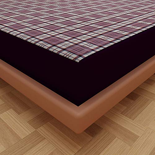 Image of Lithara Water Proof Terry Cloth Printed Mattress Protector 72x72 Inch for King Size Bed | Water Resistant Fitted Mattress Cover (Grey Pack of 1)
