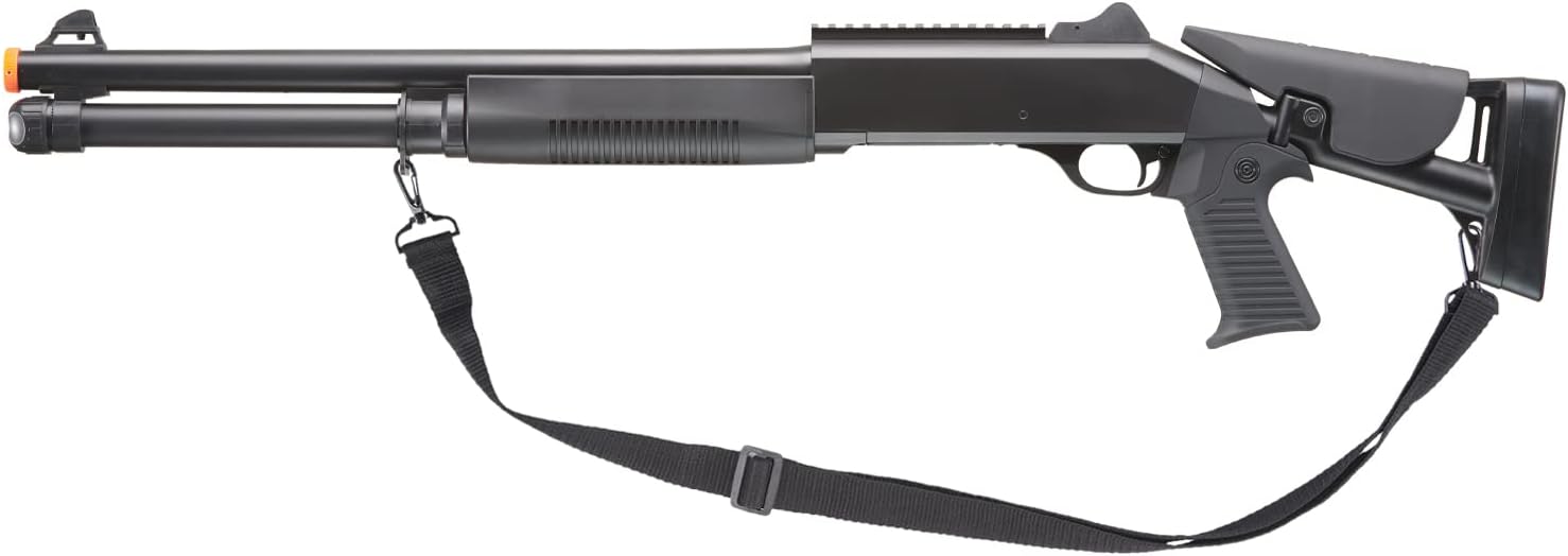 DE M3 Pump Action Multi Shot Airsoft Shotgun w/Retractable Stock