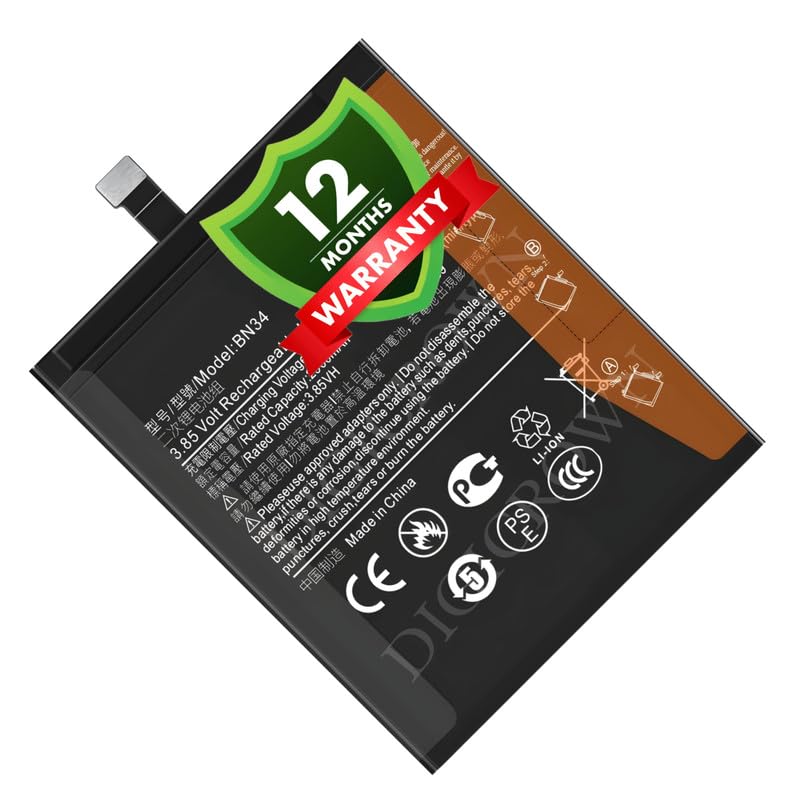 Image of Original BN34 Battery Compatible for Xiaomi Redmi 5A - (3000mAh) - 1 Year Warranty DF7