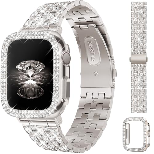 Bracelet de montre à perles JR.DM 1157 en acier et nacre de luxe