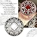 Hion Scented Candle Toppers Cover Jars Lids Shades Sleeves, Candle Accessories Gifts for Women, Help Burn Melt Evenly(Space Silver)