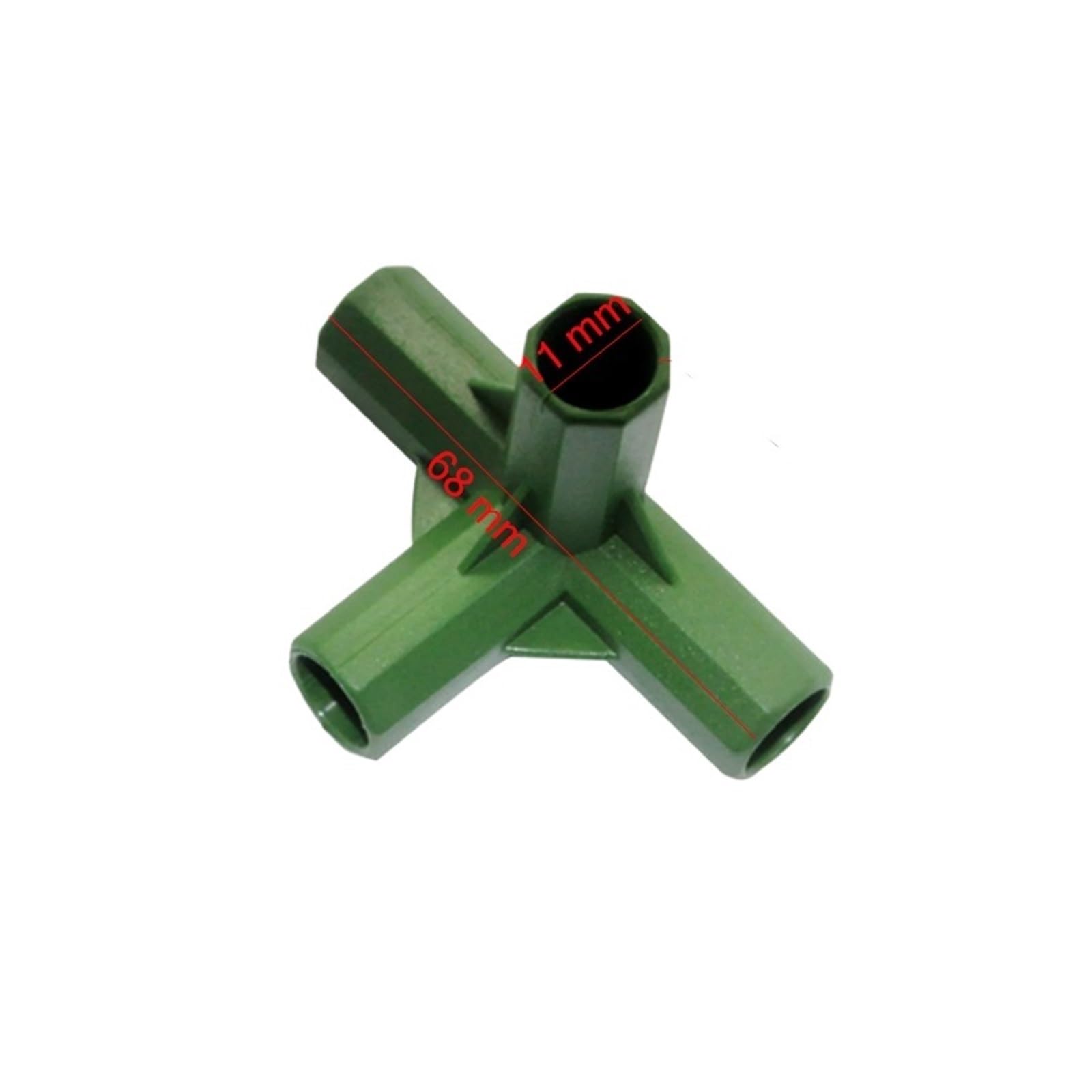 Accessoires connexion angle 11mm pour réparer une structure de serre