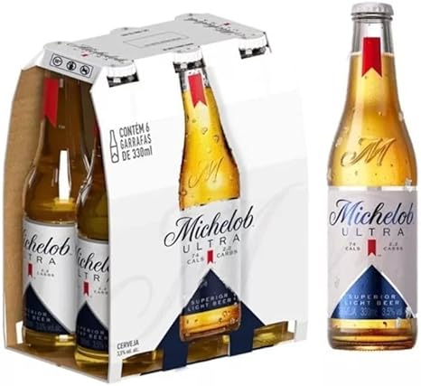 AMBEV Cerveja Michelob Ultra Long Neck 330ml - Pack com 6 Unidades
