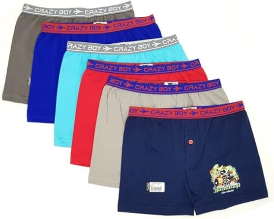Tutku 6 Adet  ok Renkli Likral   ocuk Boxer  ok Renkli 9-10 Ya
