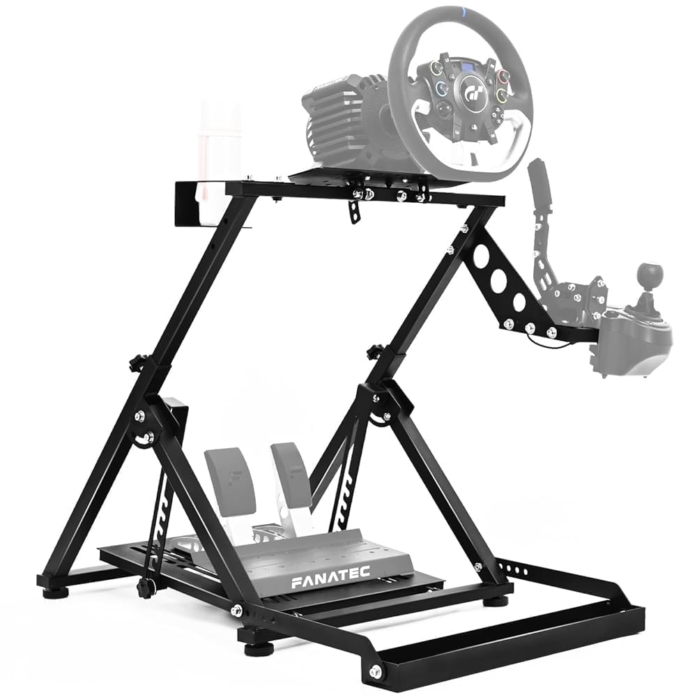 Dardoo X Frame Racing Wheel Stand Foldable Fit for Logitech G25 G27 G29 G920, for Thrustmaster T300RS GT Adjustable Racing Simulator Steering, NOT Included Wheel Pedal Handbrake and Shifter