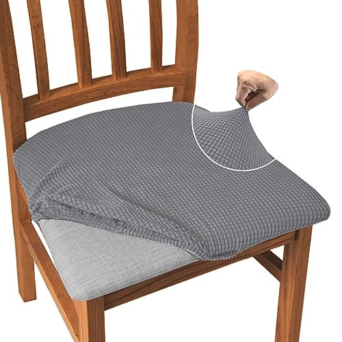 Granbest Jacquard Esszimmerstuhl Sitzbezüge, High Stretch Esszimmerstuhl Slipcovers Anti-Staub Sitzschutz für Esszimmer, Küche