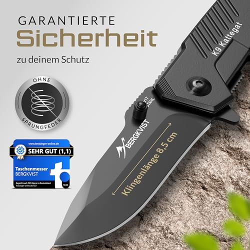 Klappmesser Bergkvist K9 Einhandmesser mit Edelstahlklinge
