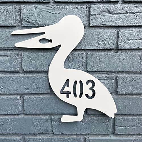 Amazon.com: Pelican Address Sign (20, White PVC) : Handmade Products
