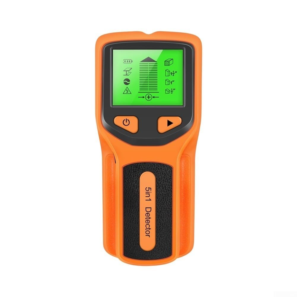 AC Live Wire Detector Wall Scanner Safe Drilling Metal(Orange)