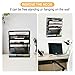 EASEPRES Hanging Organizer Cubicle File Holder - Wall Mount Storage, Office Cubical Accessories, Black