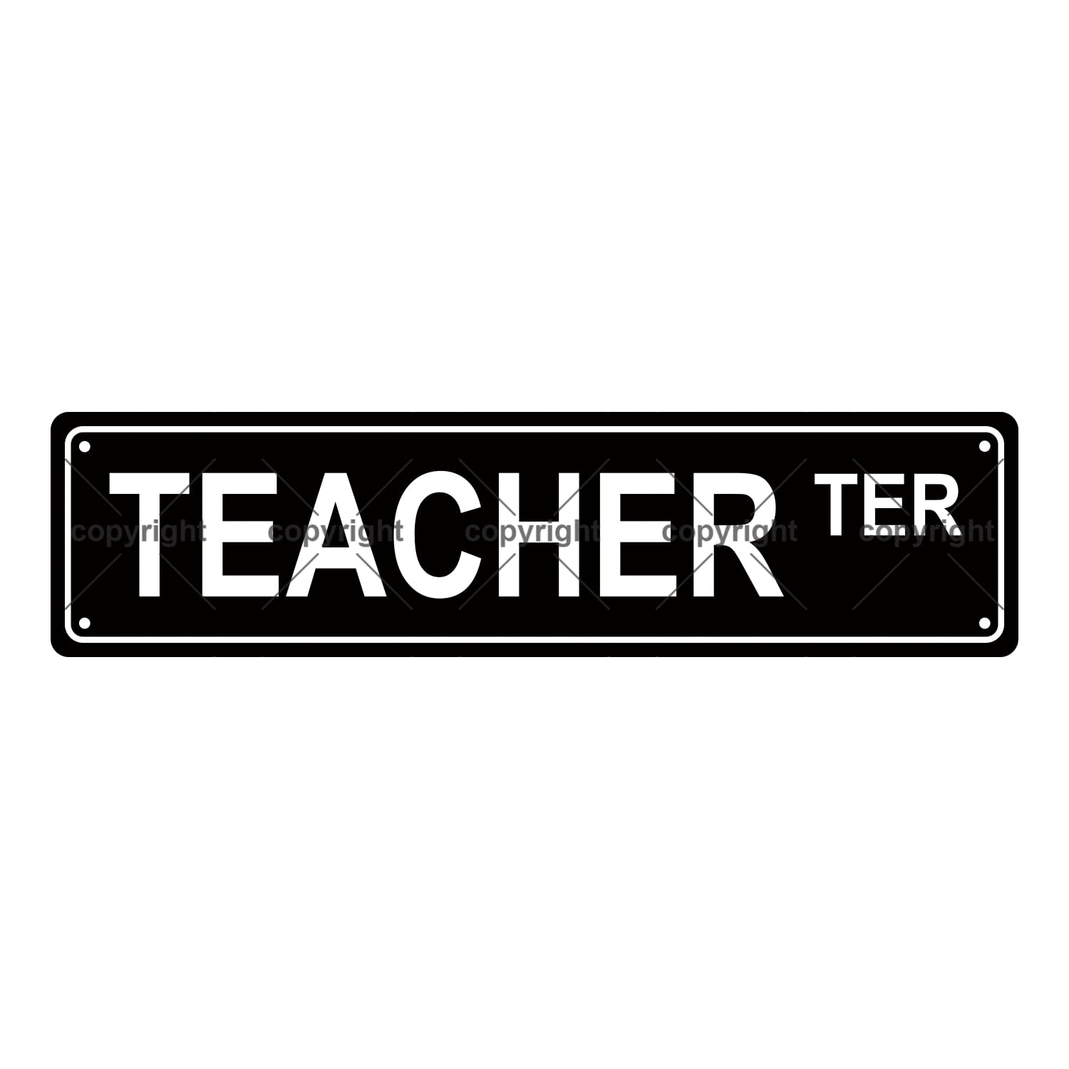 Teacher TER Occupation Metal Tin Street Sign Bar Cafe Garage Cave Home Room Wall Bathroom Farmhouse Garden Porch Patio Decor,4x16 Inch