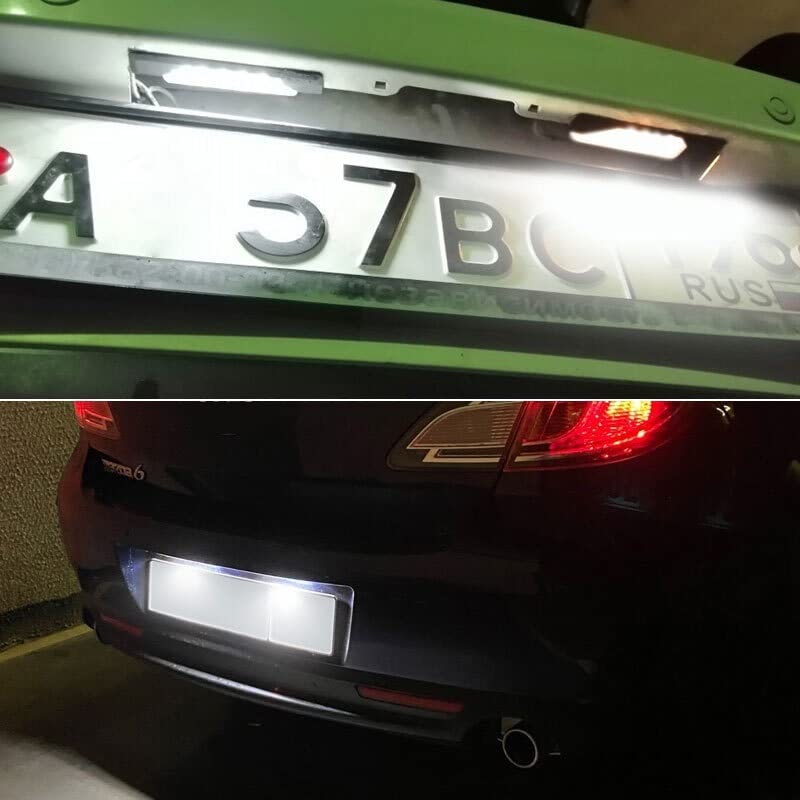 Luces traseras blancas de matrícula para Mazda 6 GH y RX8 canbus sin error 4