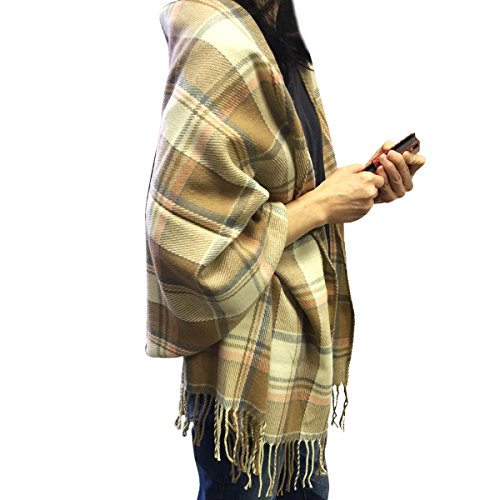 Wrapables Winter Warm Plaid Long Scarf Wrap2