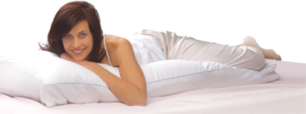 Sleep Innovations Embrace Memory Foam Body Pillow Surrounded by a Soft Fiber Fill Removable Cover, Side, Stomach, and Back Sleepers, Medium Support : Home & Kitchen
