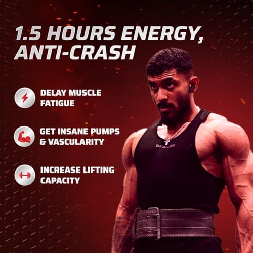 Image of Dynamite Original Pre-workout Sachets (Pack of 8, Assorted Flavours) | Instant Energy Boost & Pump for Workouts | 200mg Caffeine | 6500mg Citrulline Complex | Pre-Workout Supplement for Men & Women - 112g