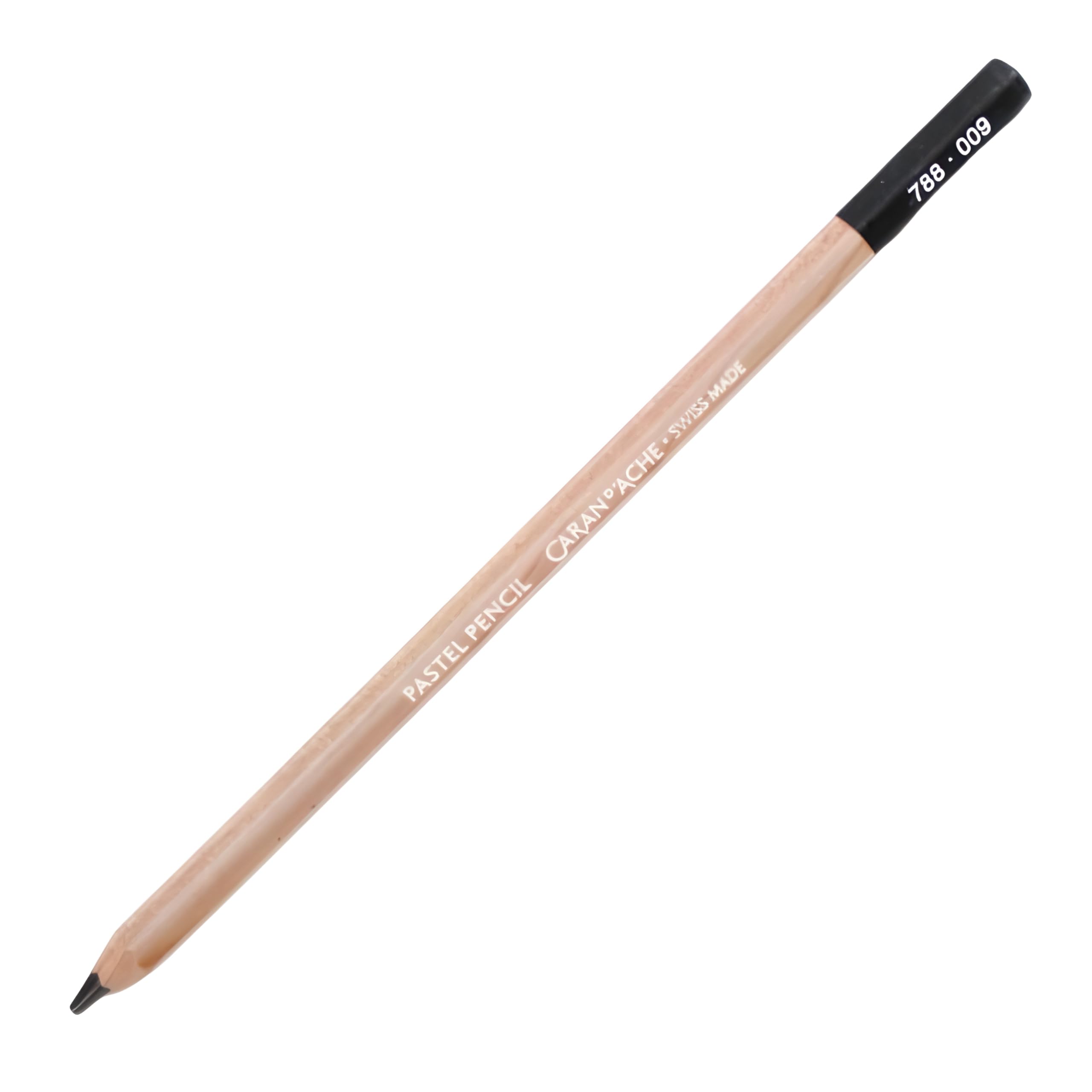 Caran d'Ache Pastel Pencil Colouring Pencils, Artist Colouring Pencils, Pack of 3, Colour: 009 Black (788.009)