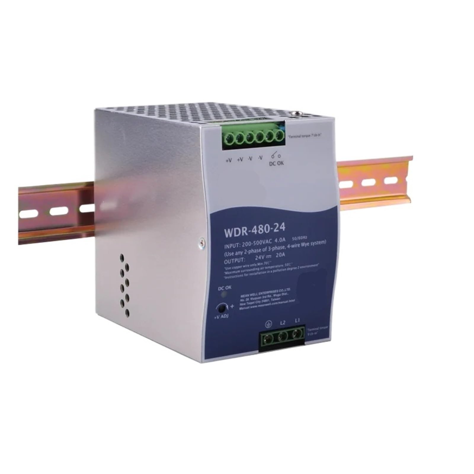 BRODEFUP WDR-480 WDR-480-24 20V 20A WDR-480-48 48V 10A 480W Single Output Power Supply(WDR-480-48)