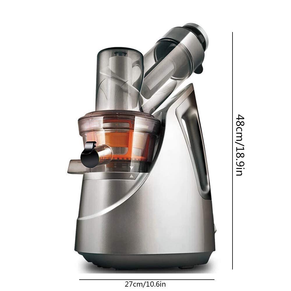 ERoomQ Multifunctional Electric juicer Ship Slow Juicer,Cold Press Juices Extractor,Easy to Clean,Reverse Function,with Brush and Recipes, Juice Residue Separation/Multifunctional Mute