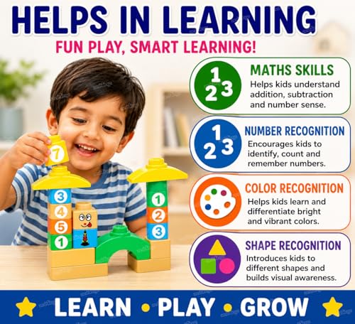 Image of Zest 4 Toyz Building Blocks for Kids 57 Pieces Construction Toy Vehicle Puzzle Game Creative Building Set Educational Toy Activity Blocks Brain Development Toy for Boys Girls 3+ Years