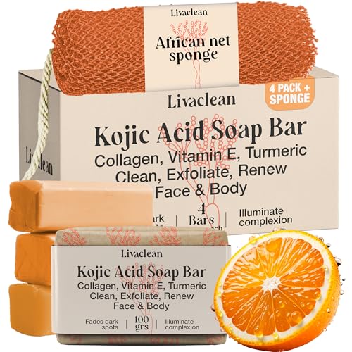 LivaClean Kojic Acid & Turmeric Soap