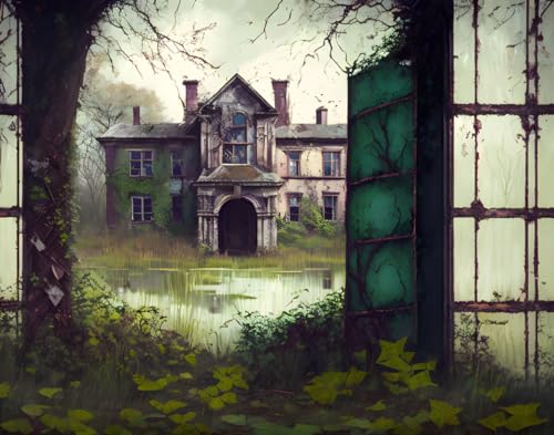 Tableau sur toile poster d'une école abandonnée 58x90 cm