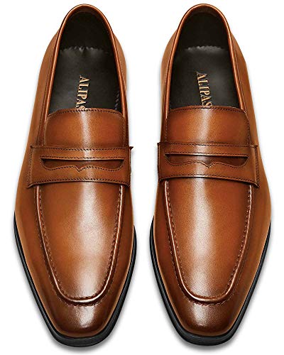 Men's Dress Shoes Slip-On Loafers Leather Business Formal Shoes2