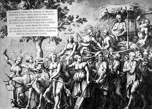 Toile modern peinture la Pauvreté Hans Holbein décoration salon 60x90cm