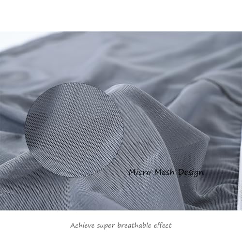 ZONBAILON Mens Sexy Underwear See Through Super Thin Breathable Mesh Boxer Briefs Stretchy M L XL 2XL 3XL4