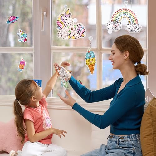 Klever-Kits-16-Projects-Gem-Painting-Kids-Diamond-Gem-Painting-Kit-with-5D-Gem-Arts-and-Crafts-for-Girls-Ages-6-12-Gem-Craft-Activities-Kits-Premium-Art-Gift-Ideas-for-Girls-Crafts-Ages-6-7-8