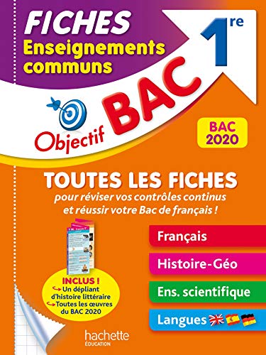 Fiches Enseignements communs 1re BAC 2020