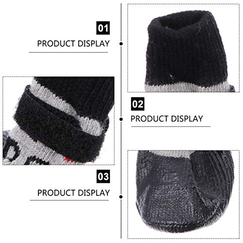 UKCOCO 4 Peças de Meia de Cachorro Botas de Cachorro Anti-Derrapantes Com Alças Ajustáveis â€‹â€‹Pro