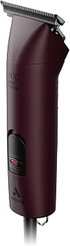 Andis 23330 AGC Super 2-Speed Horse Clipper, Includes T-84 Blade, Burgundy | Cool & quiet running, extra-wide detachable blade, professional horse & pet grooming clipper