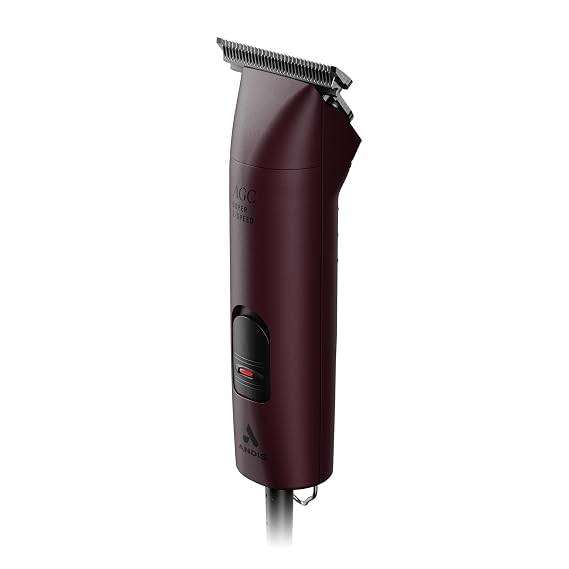 Andis 23330 Professional AGC Super 2-Speed Horse Clipper with Detachable Blade - Cool & Quiet Running Design - Includes Ultra Edge Size T-84 Blade for Complete Horse Grooming - Burgundy (Pack of 6)