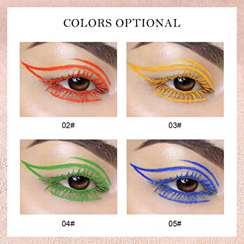 Kilshye Colorful Mascara Fiber Mascaras Thick Eyelash Wataerproof Eyelashes Thicker Long Lasting Eyes Makeup For Women And Girls Pack Of 1 (B- Green) #TOP1