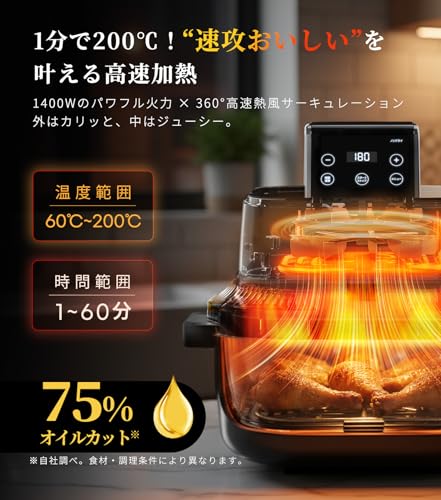 ガラスボウルエアフライヤー