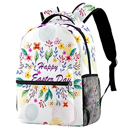 Sac à dos motif feuilles vert grand compartiment ordinateur portable et bretelles confort