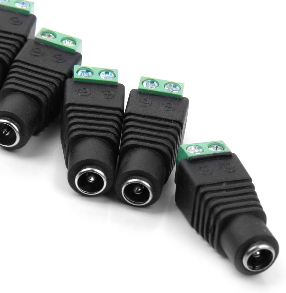 Amazon | DCジャック アダプター 変換アダプタ CCTV用 10つ